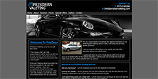 Web Desgins for Cambridge based company PrisDean Valeting.